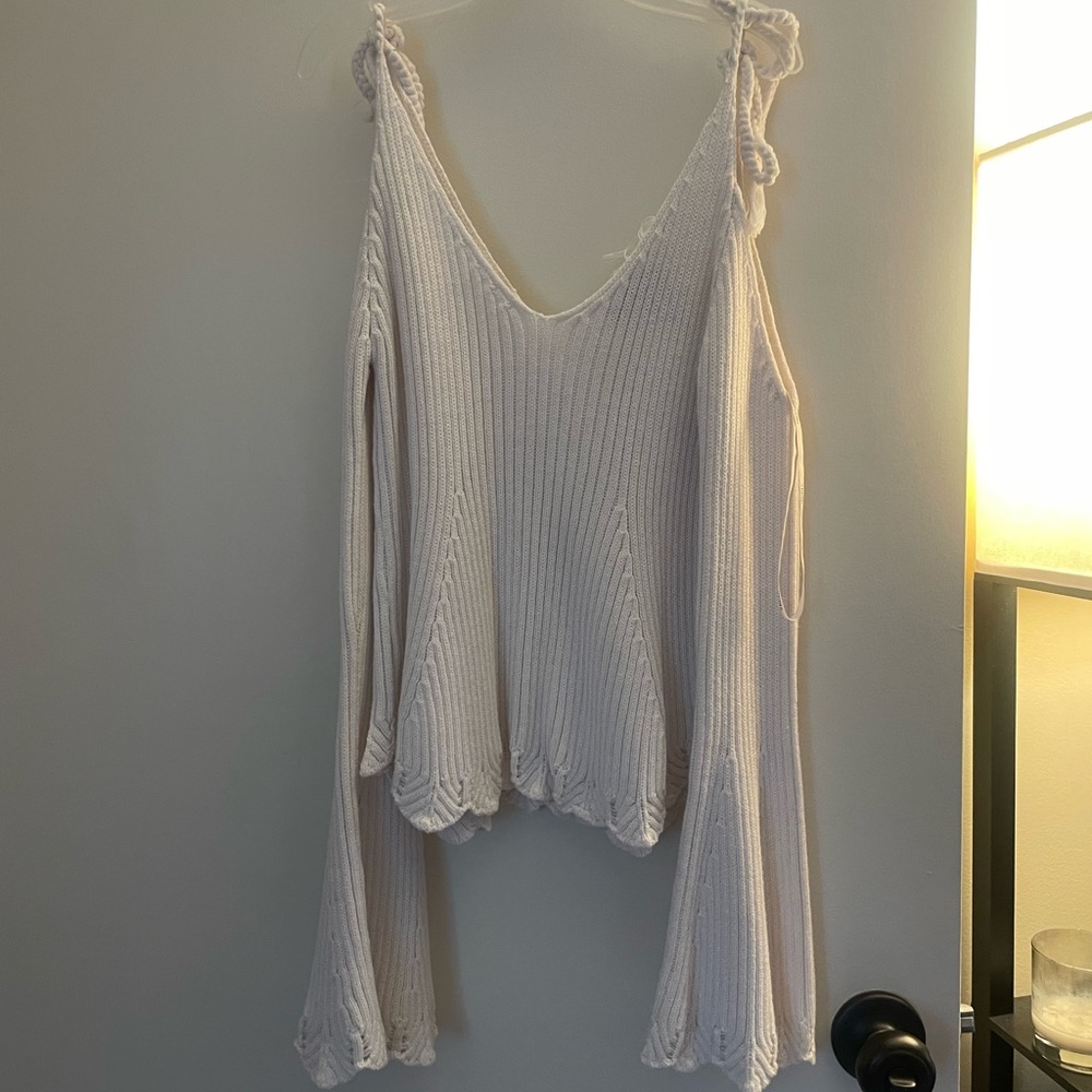 Open Shoulder Sweater